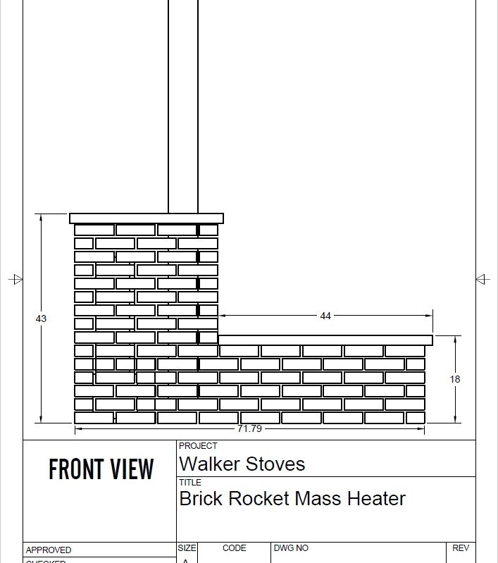 Brick Rocket Mass Heater Plans