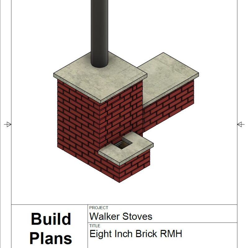 Eight Inch Brick Rocket Mass Heater Plans Complete