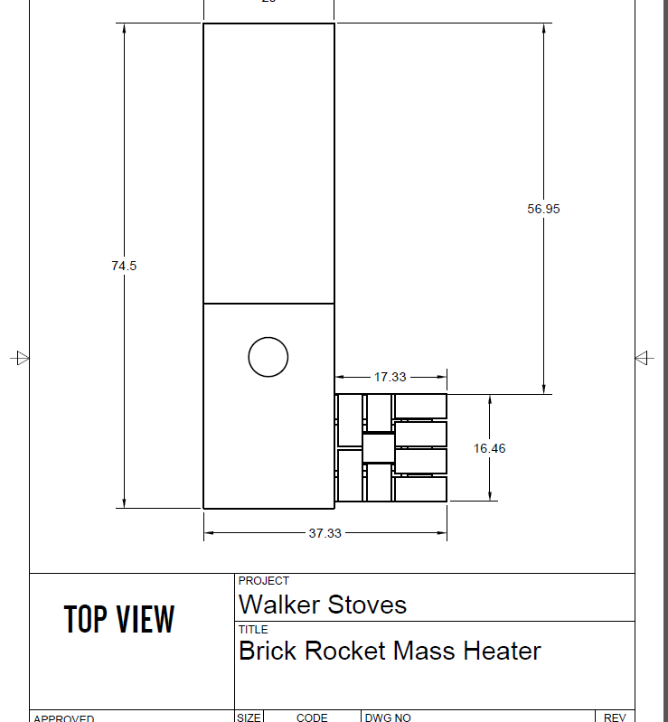 Brick Rocket Mass Heater Plans